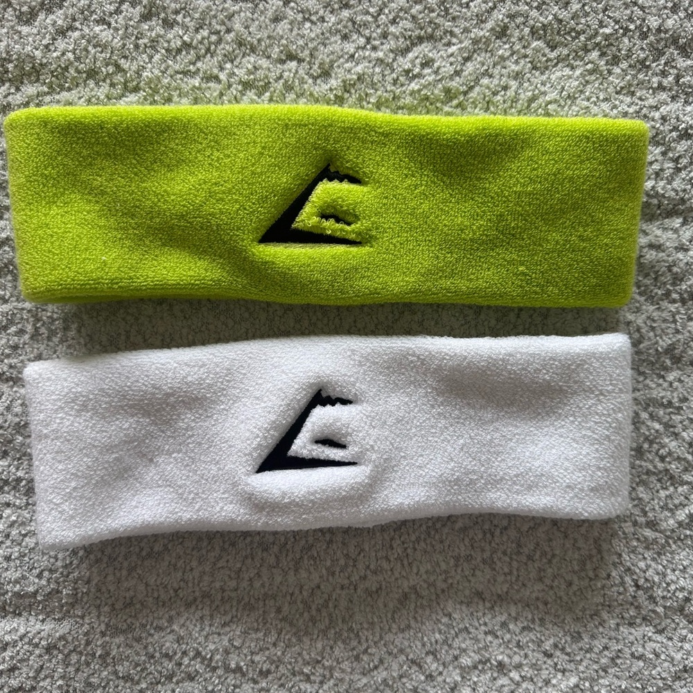 Gymshark Lime Green and White Headbands